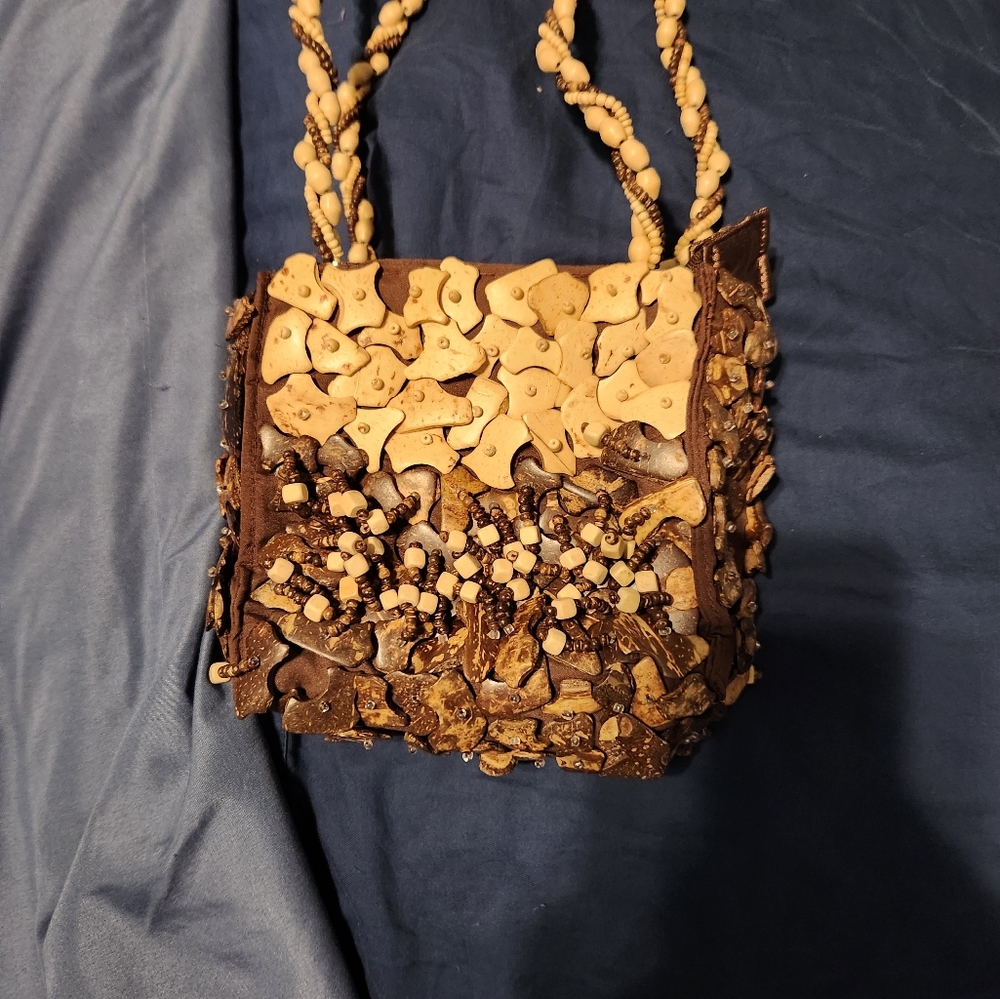 Vintage wood clutch - Picture 5 of 5